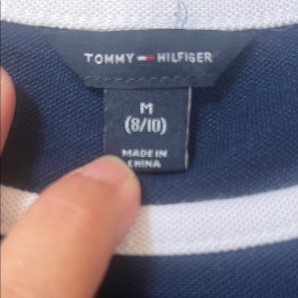 Tommy Hilfiger Navy Dress with Red and White Panel - Picture 2 of 2